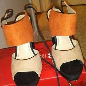 High Heel Colorful Sandals